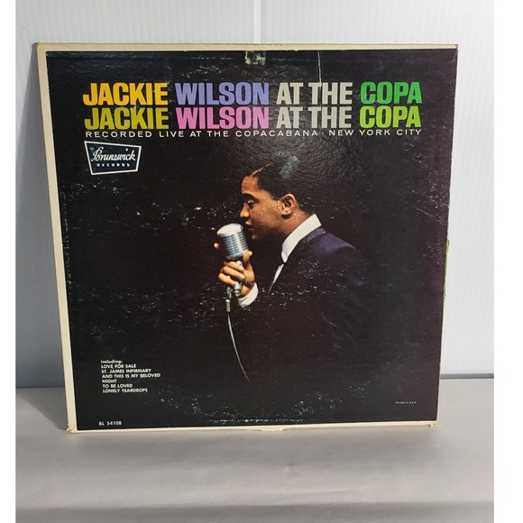 Brunswick Records Other - Jackie Wilson At The Copa Brunswick Records Vinyl‎ LP BL 54108  Vocals Orchestra